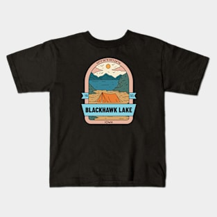 BLACKHAWK LAKE IOWA Kids T-Shirt